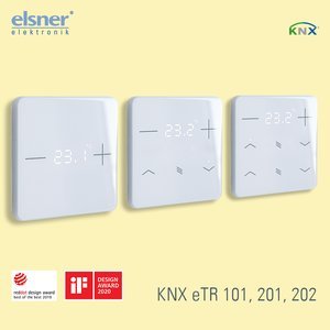 KNX eTR wird zur Taster-Serie: Frisches Design für preisbewusste KNX-Bauvorhaben